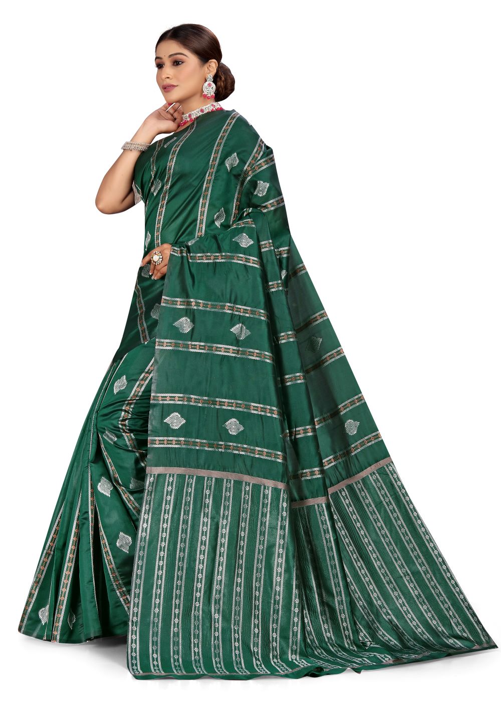 Kayarani Printed Kanjivaram Pure Silk Saree.