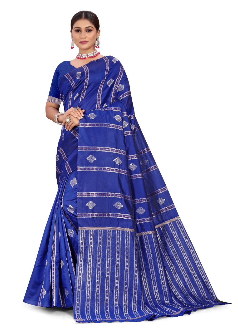 Kayarani Printed Kanjivaram Pure Silk Saree.