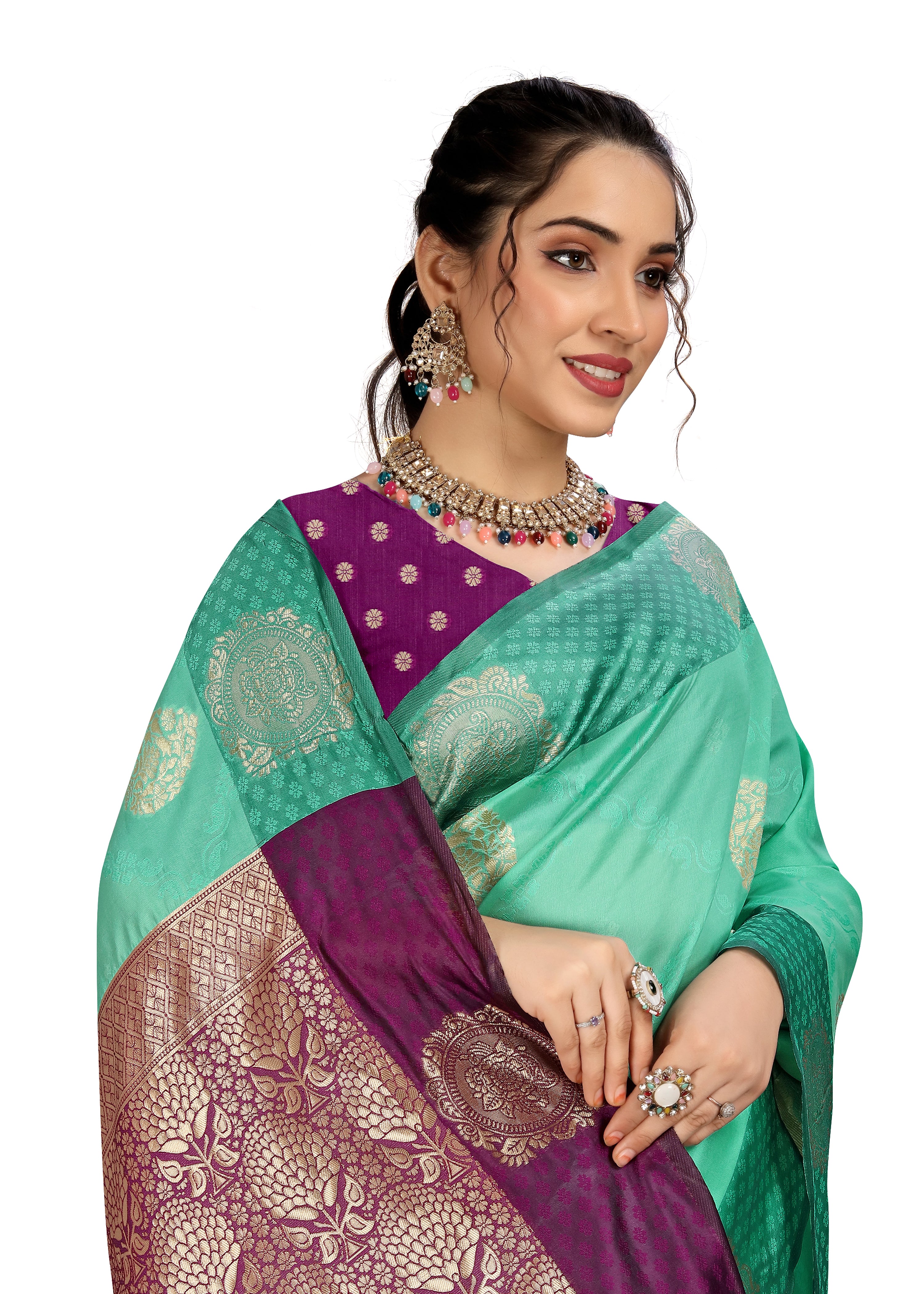 Woven Banarasi Cotton Silk, Art Silk Saree