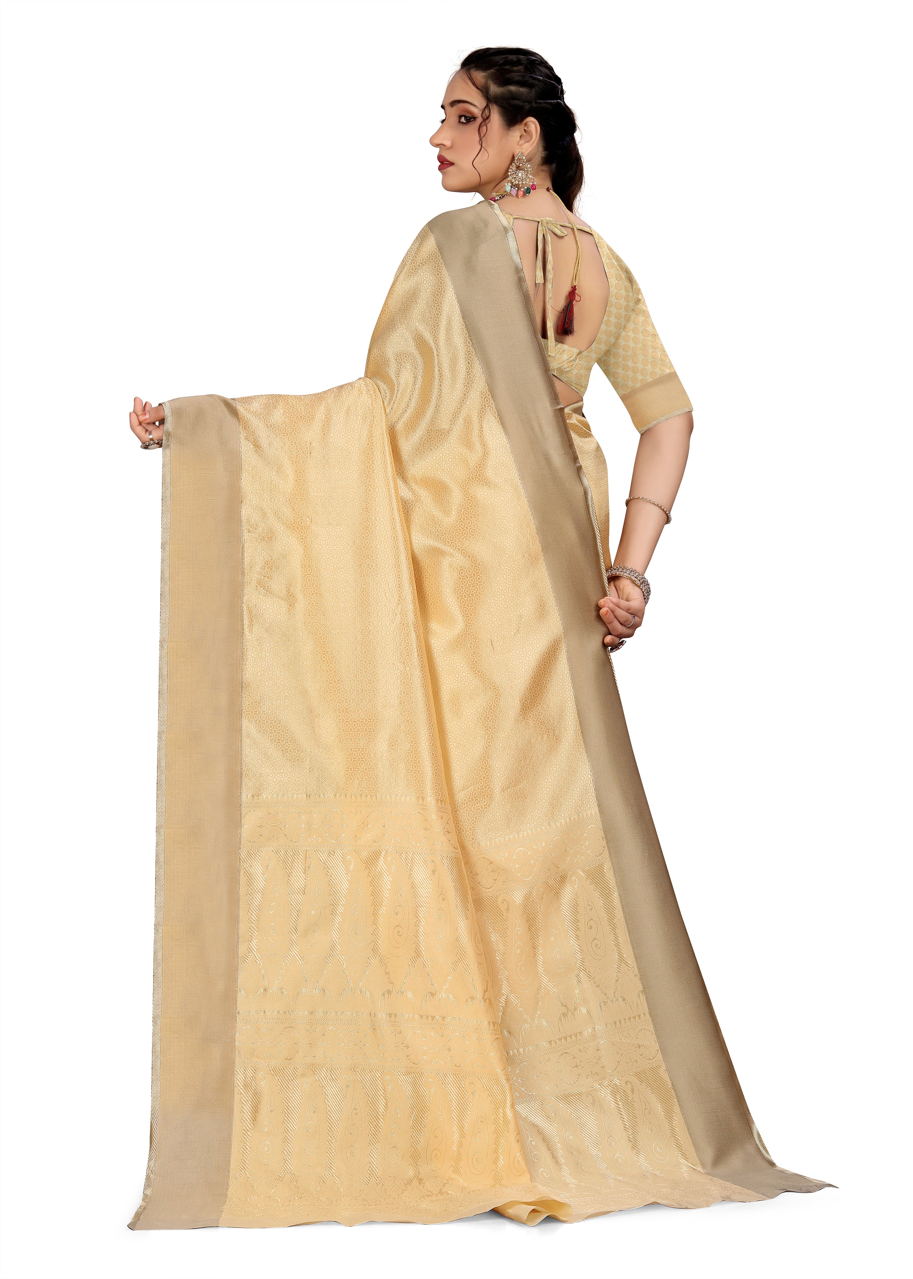 Printed Banarasi Pure Silk Saree