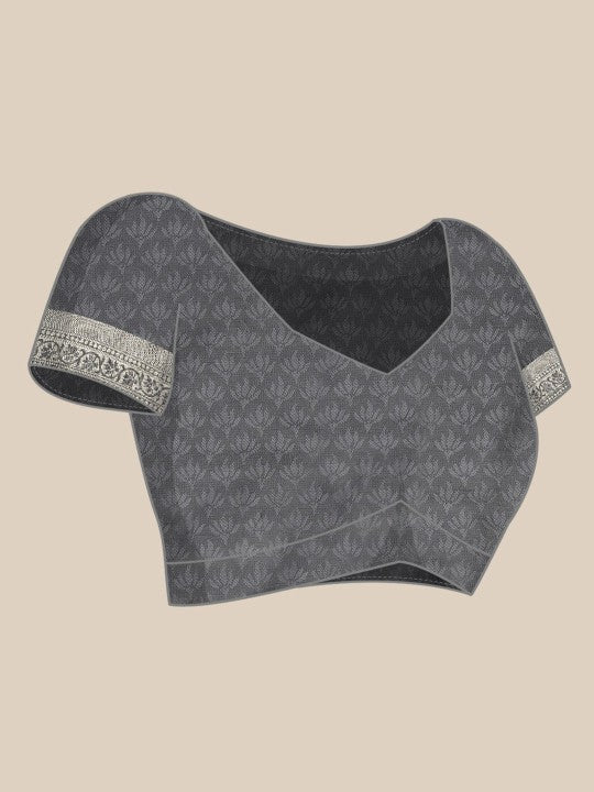 Women's Banarasi Wedding Designer Silk Saree With Unstiched Blouse Piece