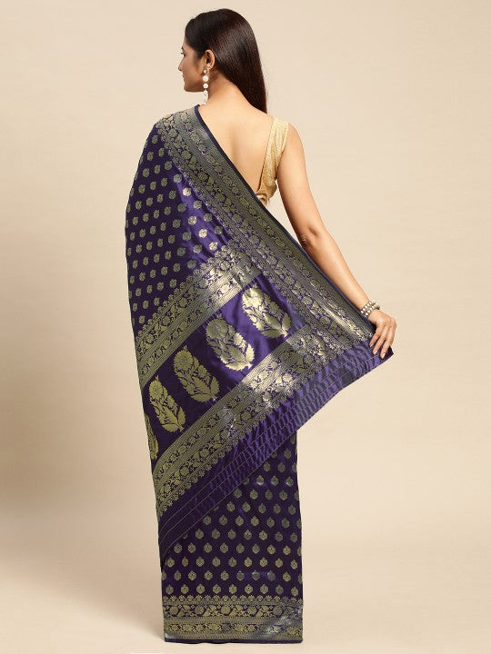 Woven Design Ethnic Motifs Zari Art Silk Banarasi Saree