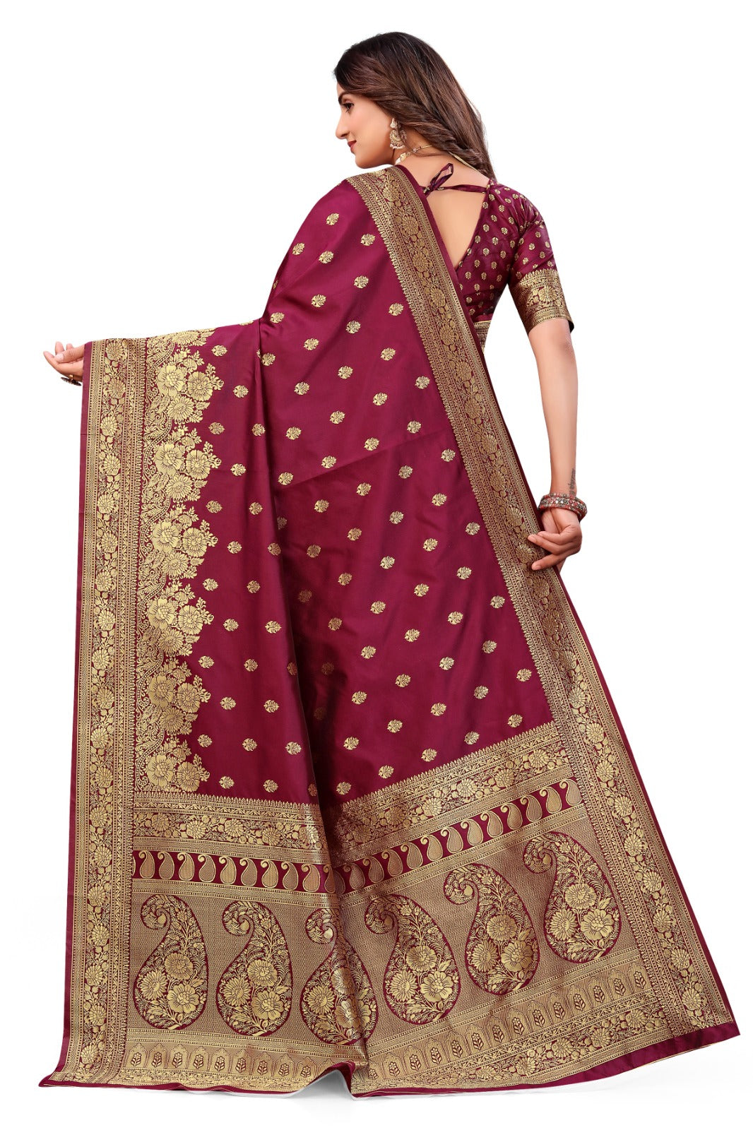 Beautiful Trendy Banarasi Silk Saree