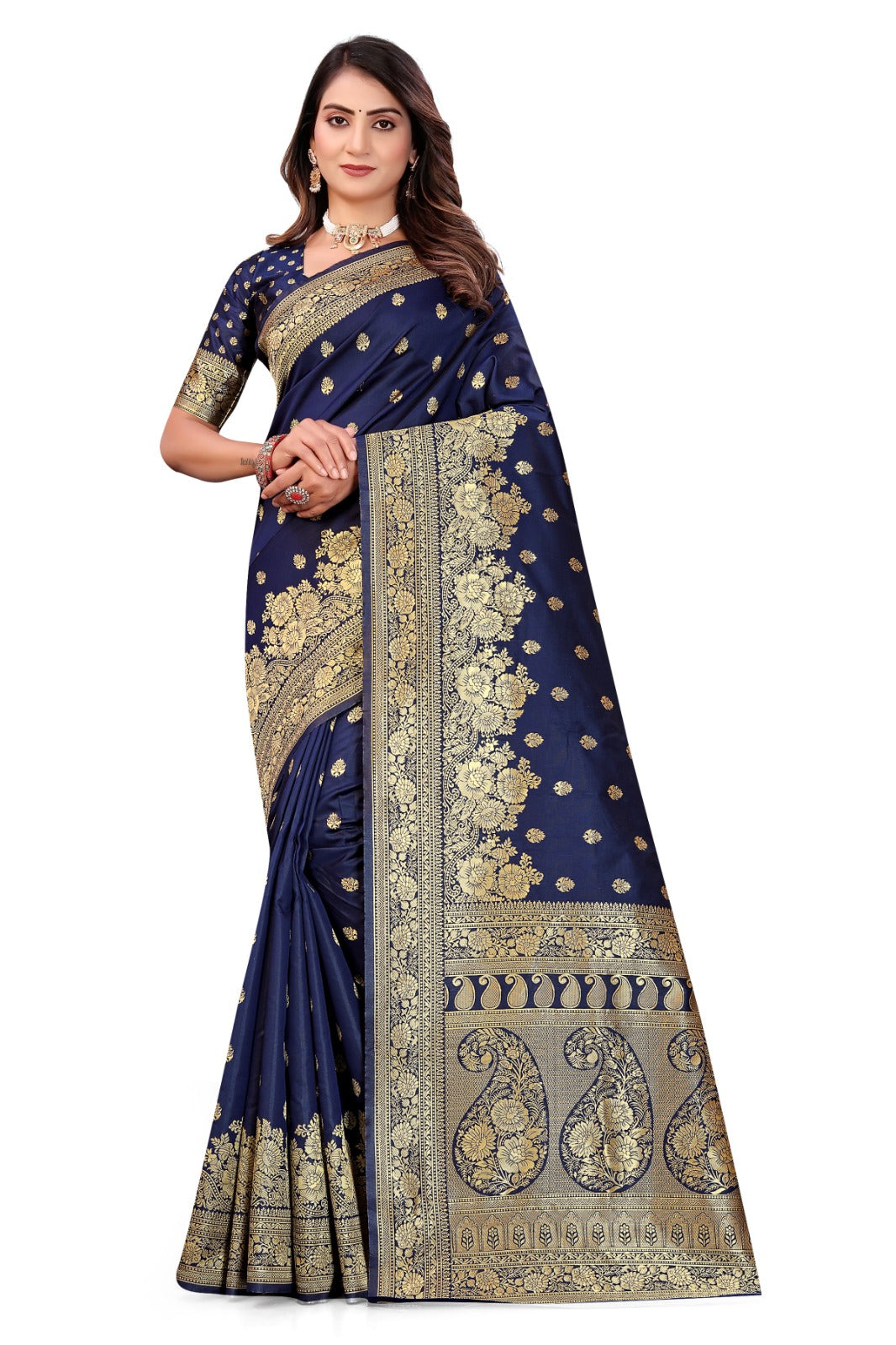 Beautiful Trendy Banarasi Silk Saree