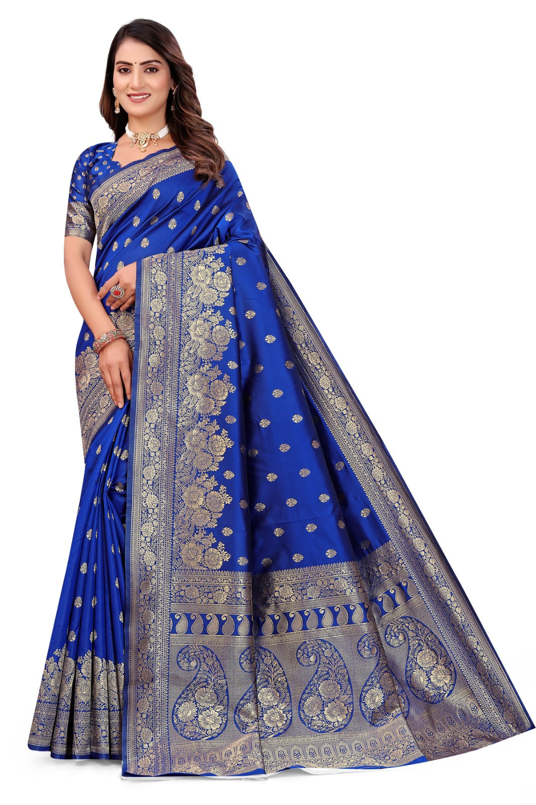 Beautiful Trendy Banarasi Silk Saree