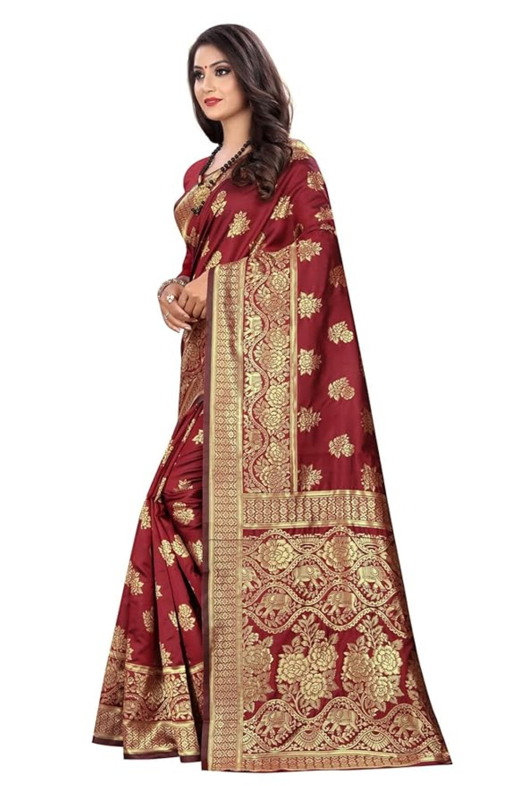 Banarasi Silk Blend Royal Kanchipuram Saree