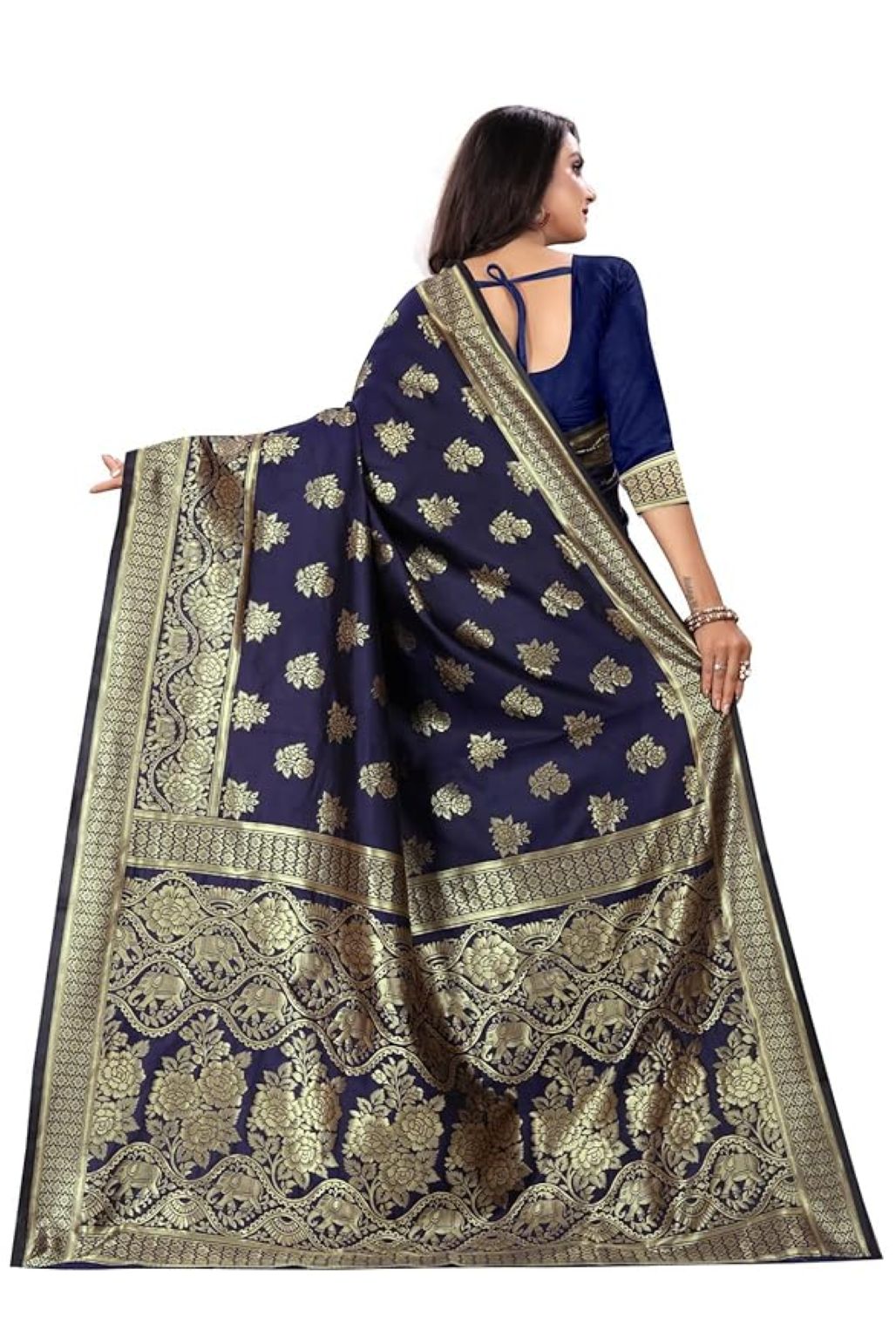 Banarasi Silk Blend Royal Kanchipuram Saree