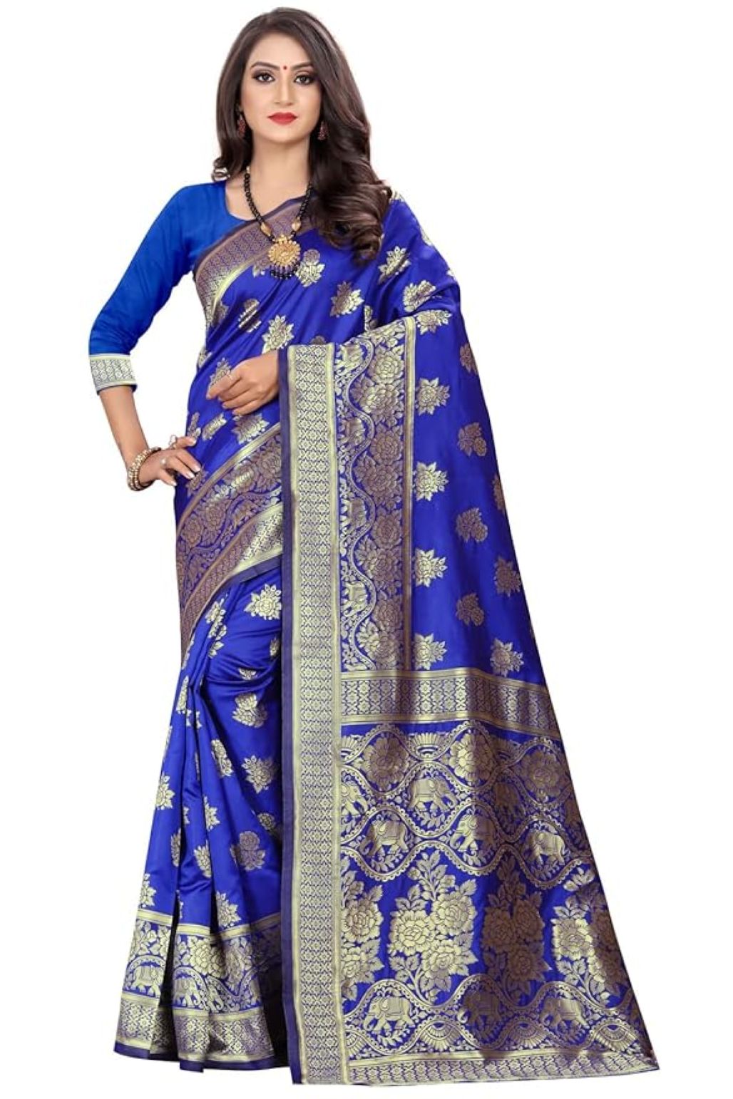 Banarasi Silk Blend Royal Kanchipuram Saree