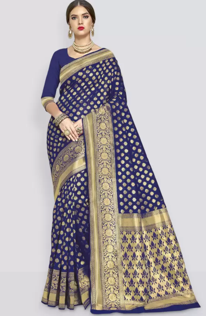 New Woven Kanjivaram Jacquard Silk