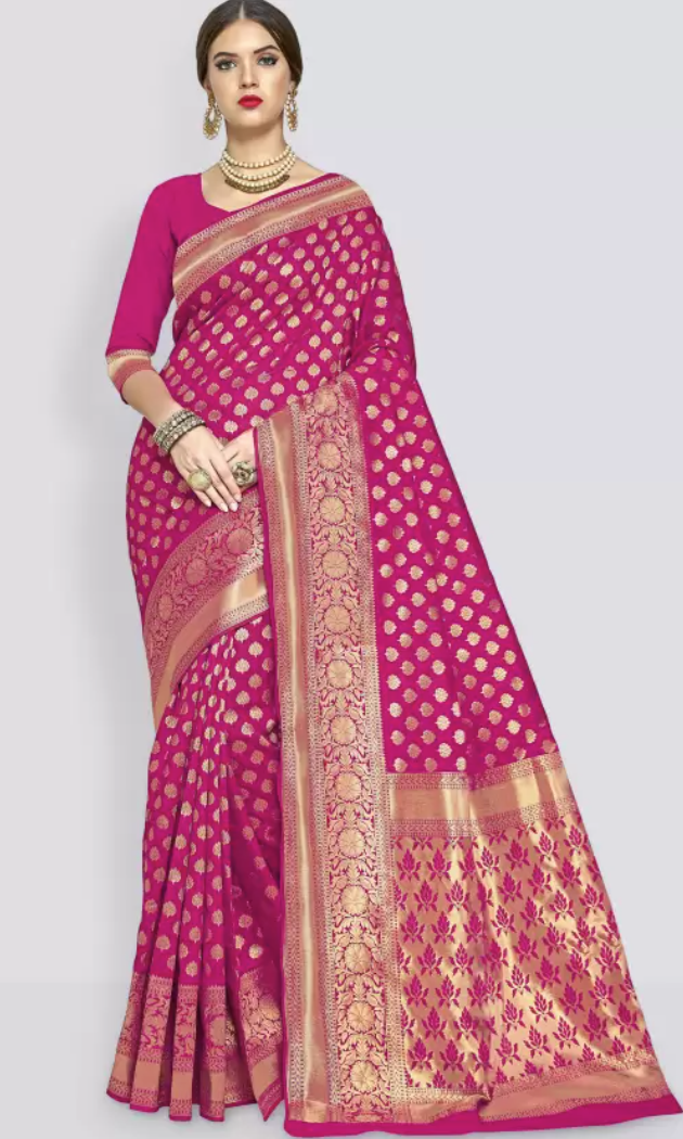 New Woven Kanjivaram Jacquard Silk