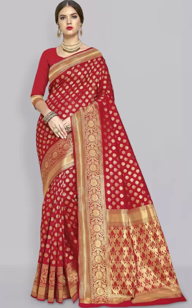 New Woven Kanjivaram Jacquard Silk