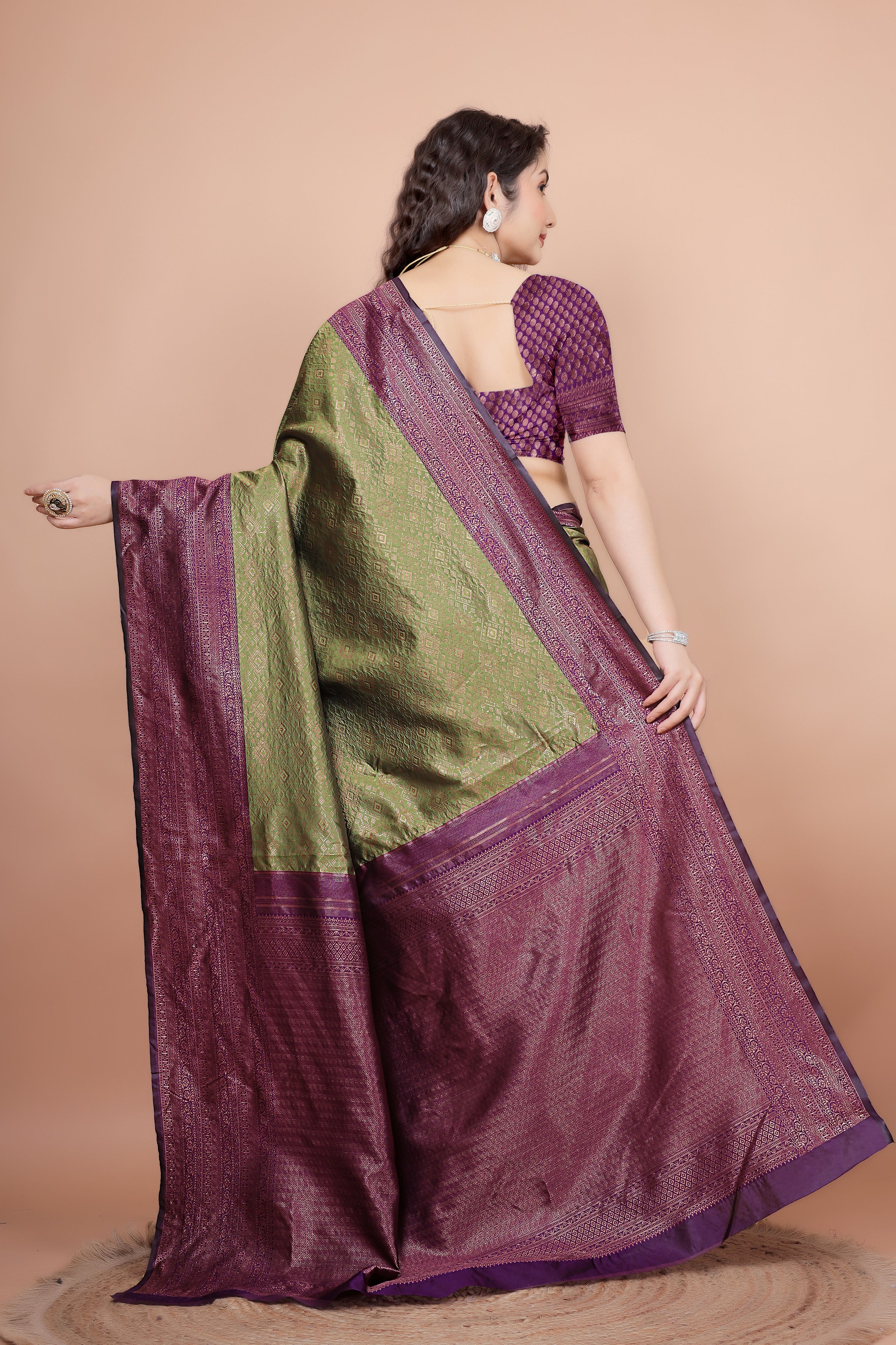 Printed Daily Wear Silk Blend Saree