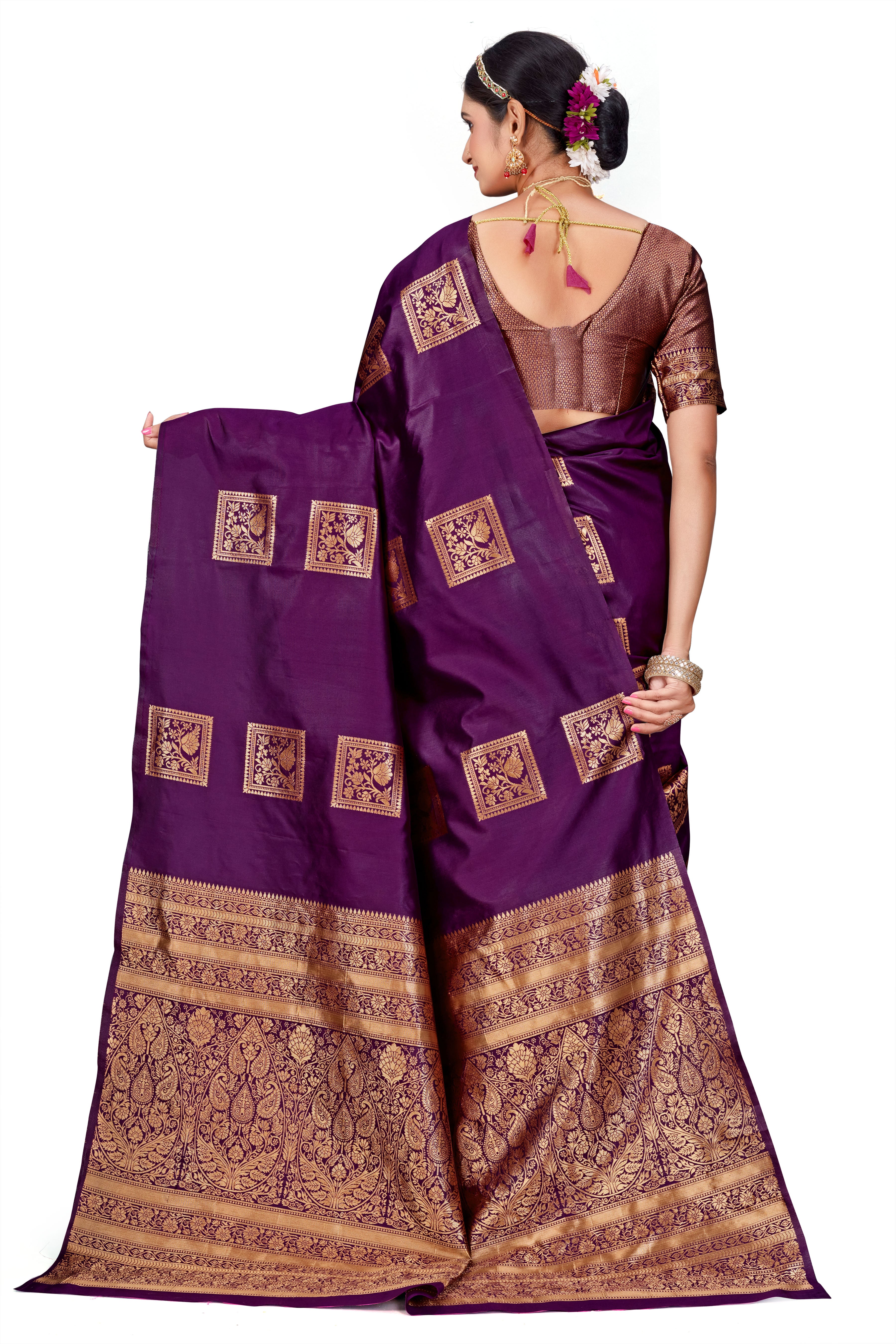 Heavily Brocaded Designer Banarasi Silk Saree