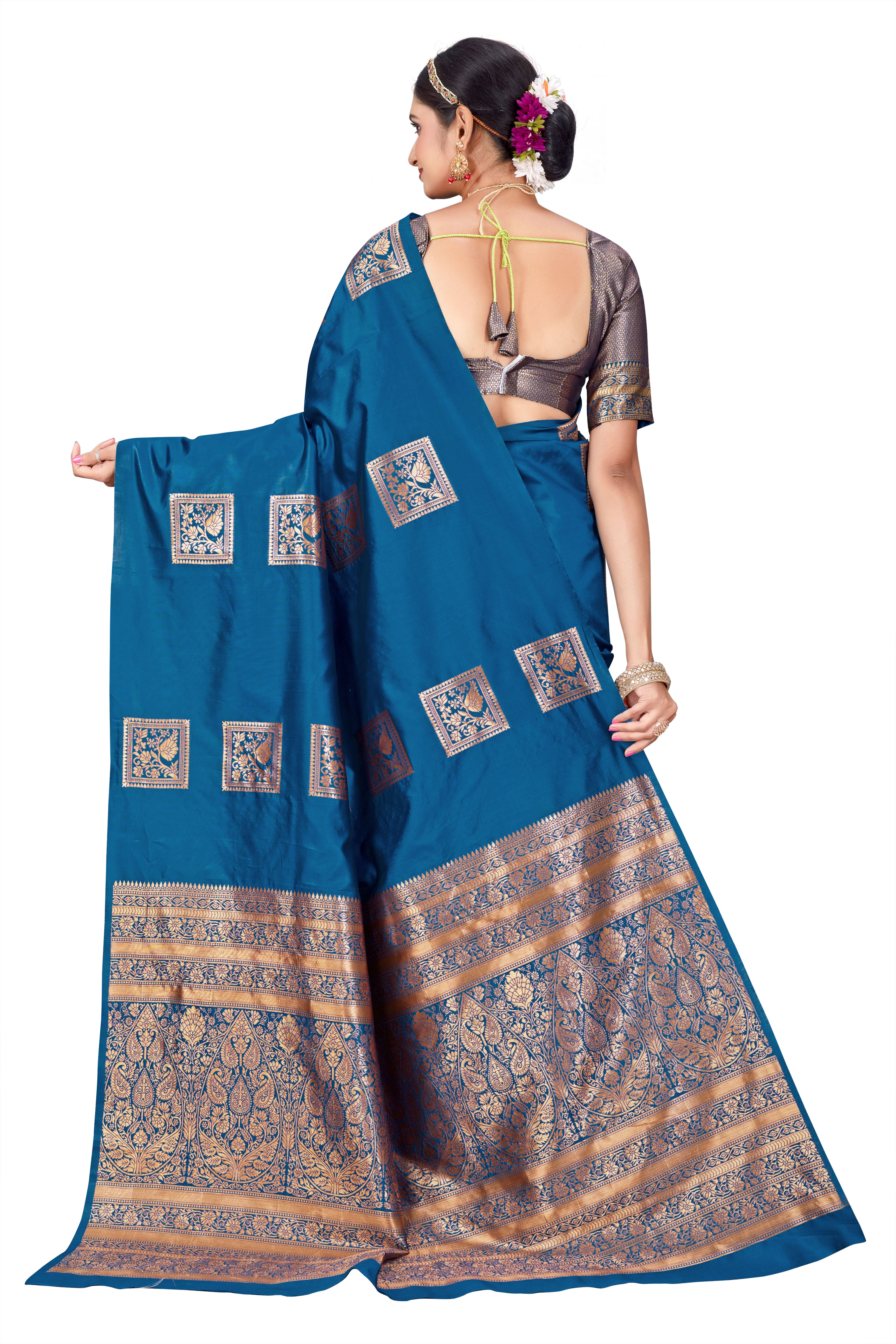 Heavily Brocaded Designer Banarasi Silk Saree