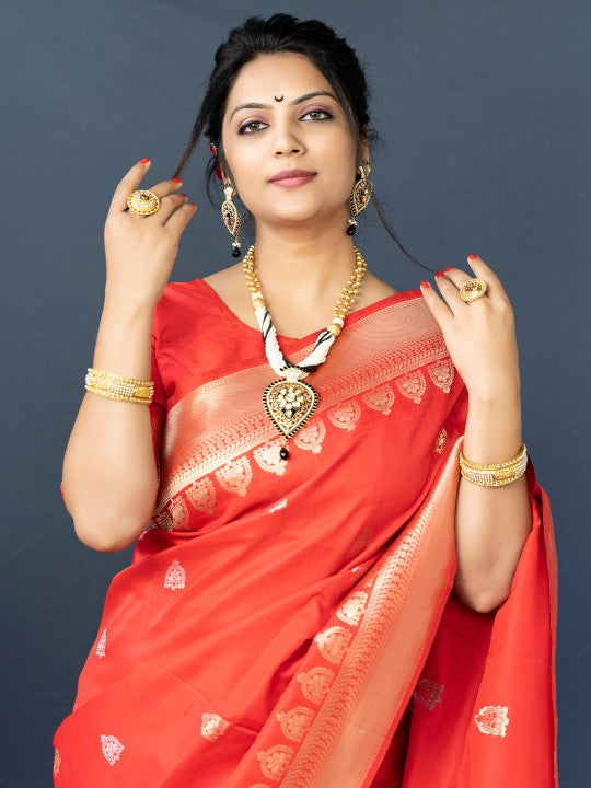 Banarasi Designer Saree, With Blouse Piece
