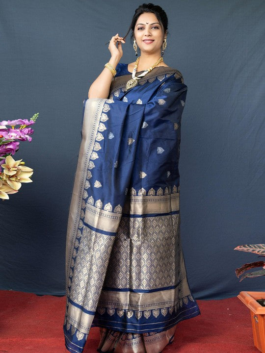 Banarasi Designer Saree, With Blouse Piece